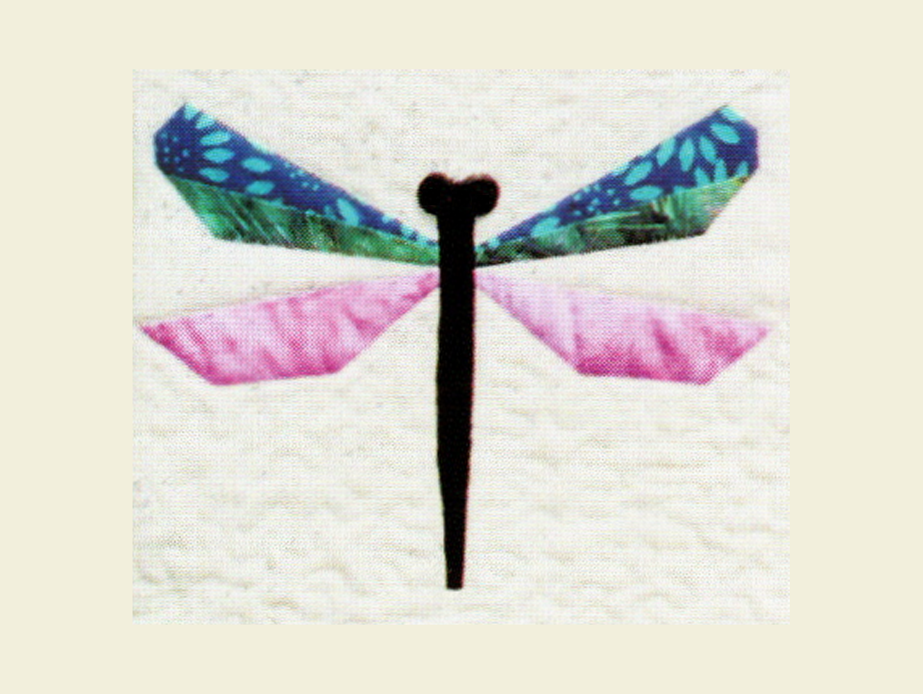 Vintage Quilt Pattern Bali Dragonfly - Instructions Include Both A Wall Hanging And A Pillow - PDF Instant Digital Download