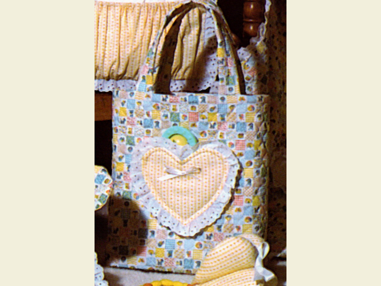 Vintage 6-in-1 Baby Boutique Quilt Pattern - Adorable Quilt, Seat Cover, Sacque, Organizer, Diaper Tote, Clutch Toy - PDF Instant Digital Download