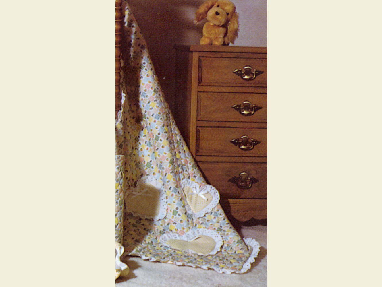 Vintage 6-in-1 Baby Boutique Quilt Pattern - Adorable Quilt, Seat Cover, Sacque, Organizer, Diaper Tote, Clutch Toy - PDF Instant Digital Download