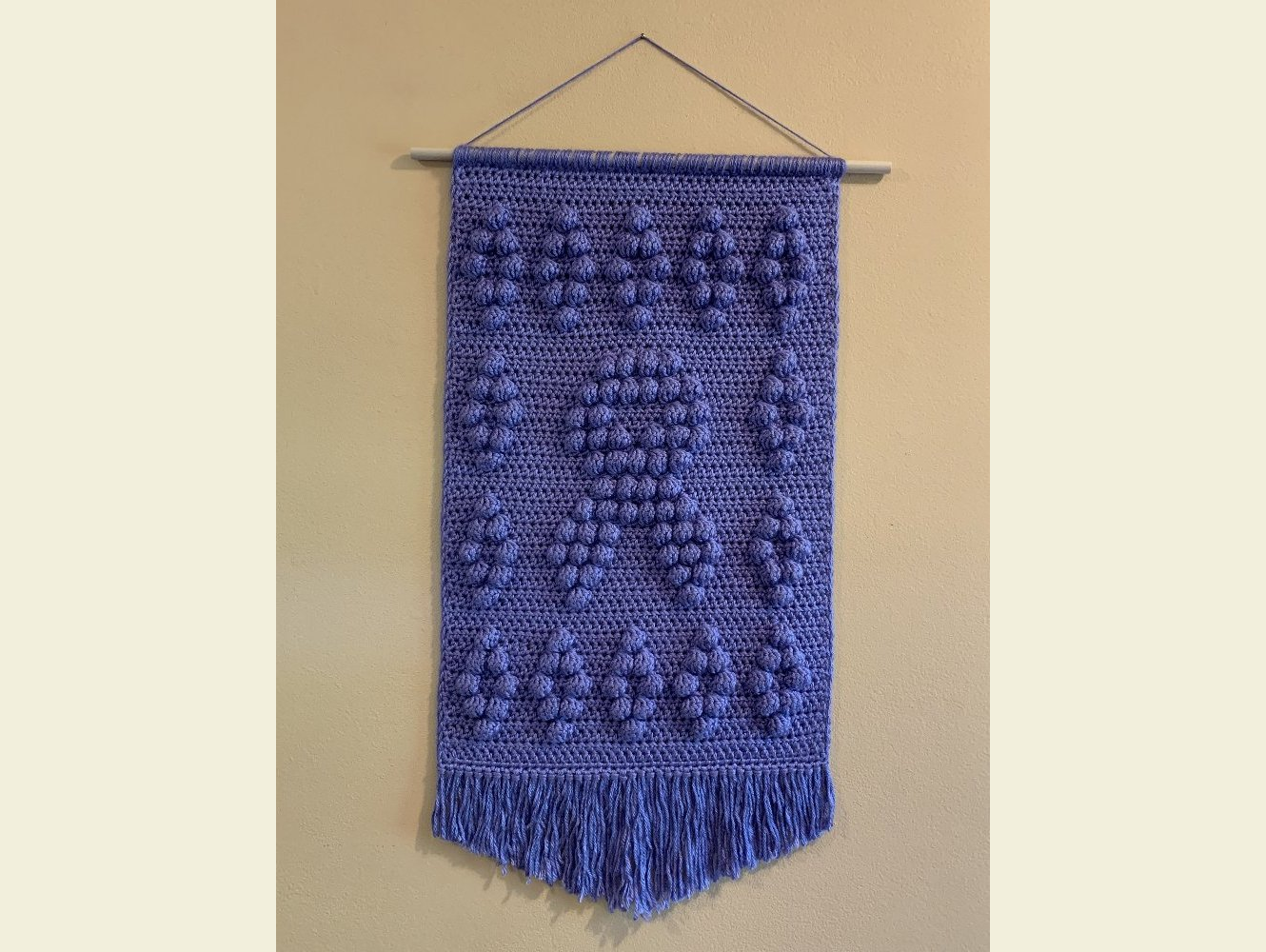 Crochet Pattern Wall Hanging Cancer Awareness Ribbon Crochet DIY Design #1 INSTANT DOWNLOAD