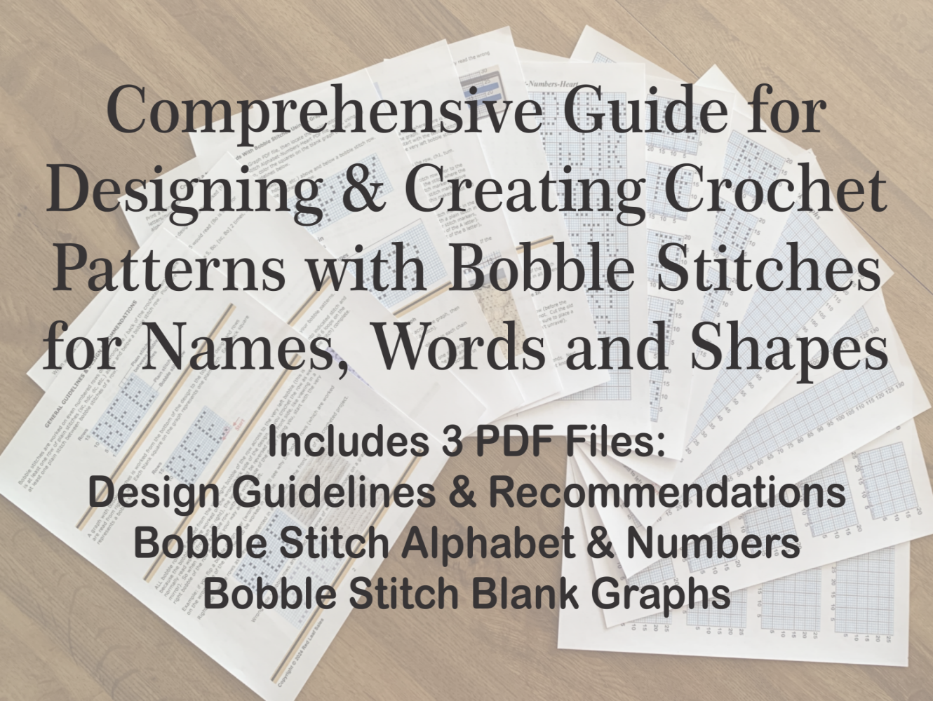Stitching Pattern Names Design & Create Bobble Stitch Names, Words and Shapes Crochet Patterns ...