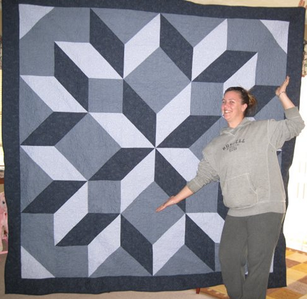 Easy Carpenter's Wheel Quilt Pattern - INSTANT DOWNLOAD