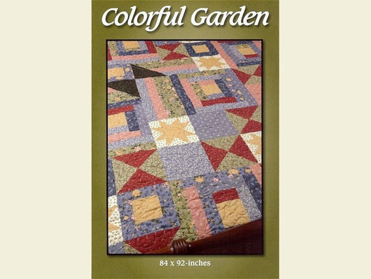 Scrappy Colorful Garden Quilt Kit w/ Rare & Out of Print Thimbleberries Fabrics