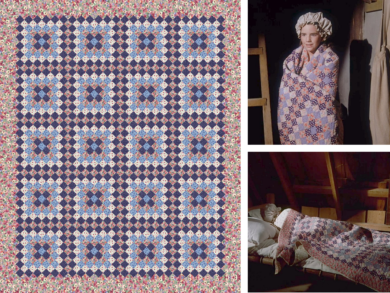 Quilt Pattern - Recreation of Laura's Quilt - Granny Squares Quilt Pattern - INSTANT DOWNLOAD