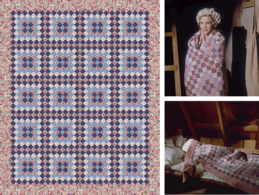 Laura Ingalls Quilt Pattern Little House on the Prairie - Granny Squares Quilt Pattern - INSTANT DOWNLOAD