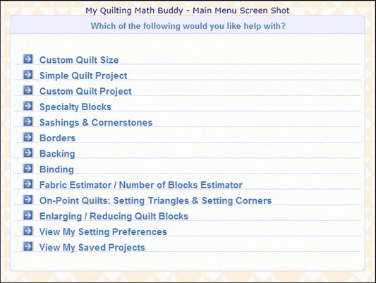 My Quilting Math Buddy - INSTANT DOWNLOAD