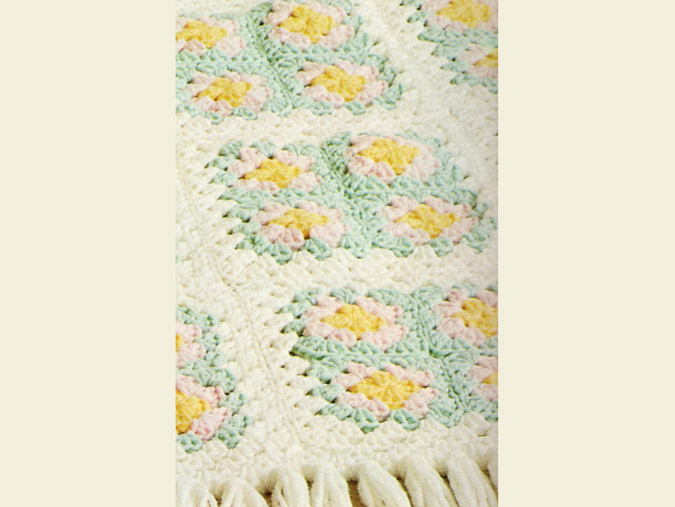 Vintage 2-in-1 Baby Crochet Pattern - Two Adorable Block-By-Block Baby / Crib Blankets / Afghans To Crochet - PDF Instant Digital Download