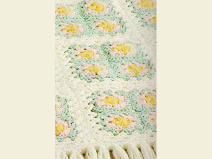 Vintage 2-in-1 Baby Crochet Pattern - Two Adorable Block-By-Block Baby / Crib Blankets / Afghans To Crochet - PDF Instant Digital Download
