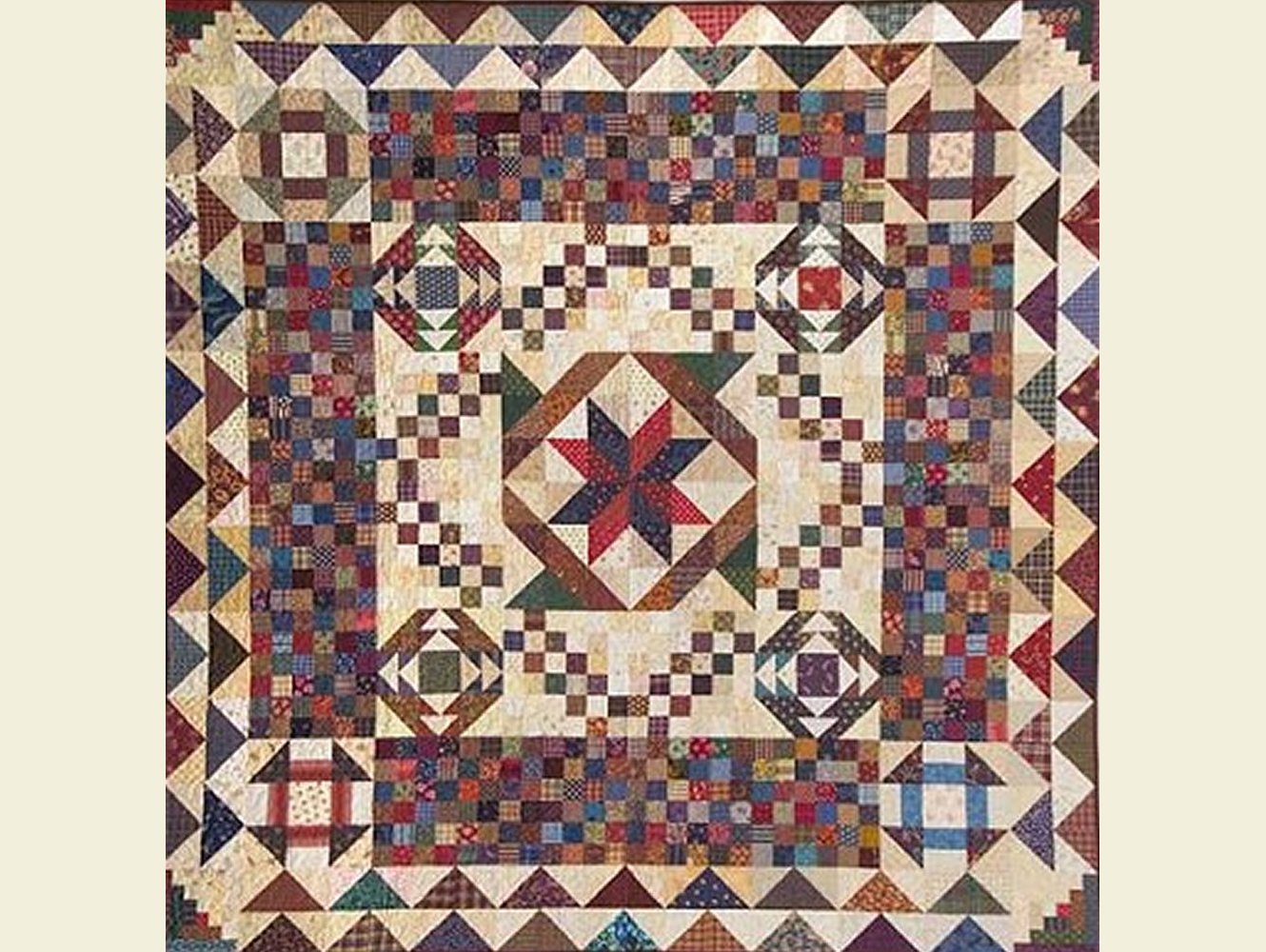 Star Medallion Quilt Kit w/ Rare & Out of Print Thimbleberries Fabrics ...