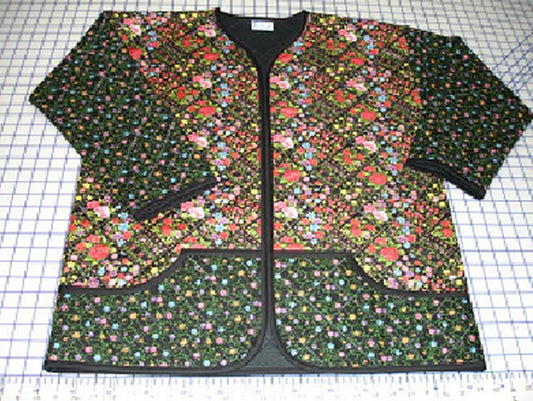 Sweatshirt to Quilted Jacket - Floral Delight - Pattern Only - INSTANT DOWNLOAD